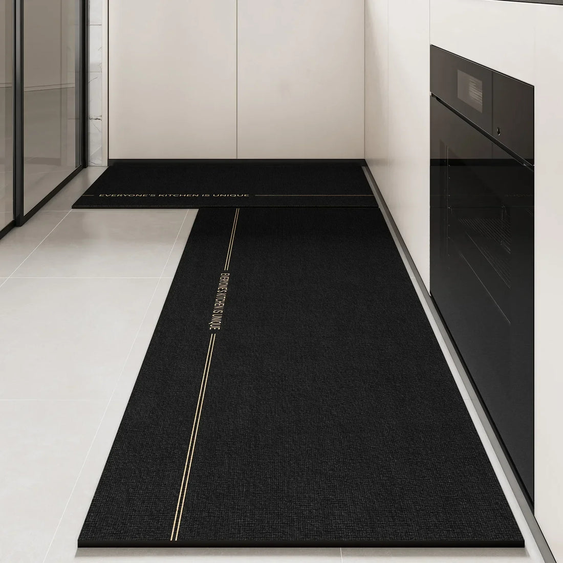 Küchenmatte aus PVC in Lederoptik als Läufer für Küche und Eingang – 50 × 80 bis 200 × 300 cm, wasserdicht, ölbeständig, rutschfest, 12 Motive