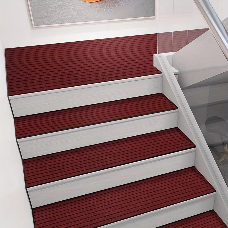 Selbstklebender Teppich von der Rolle für Küche, Flur und Eingang – 40 × 100 bis 40 × 300 cm, gestreift, rutschfest, PVC-Rücken, 11 Farben