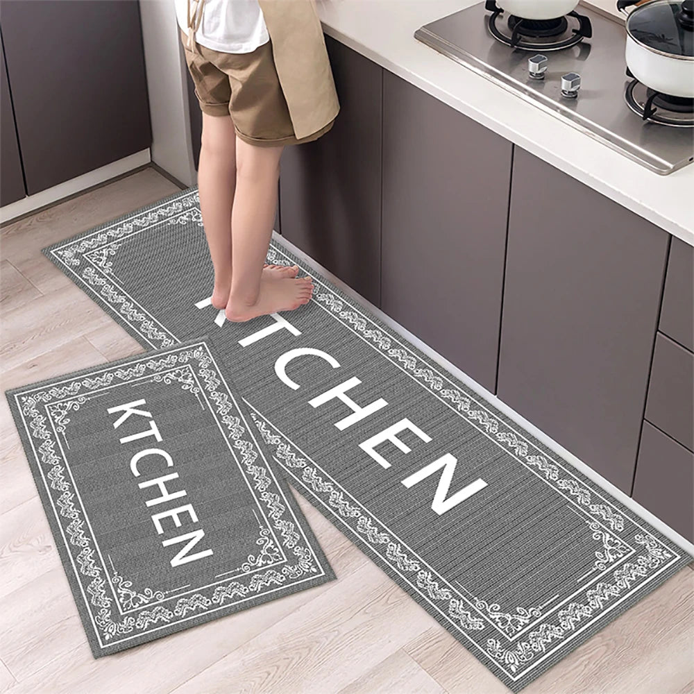 Waschbare Küchenbodenmatte aus Acryl als Läufer für Küche, Flur und Bad – 40 × 60 bis 50 × 160 cm, einzeln oder als Zweierset, rutschfest, 25 Motive