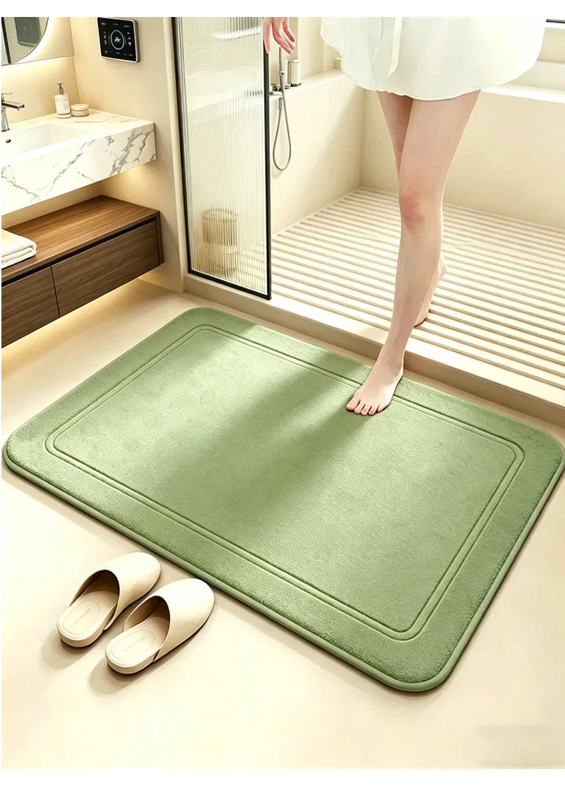 Superweicher Badvorleger aus Flanell als Duschmatte für Badezimmer und Küche – 40 × 60 oder 50 × 80 cm, saugfähig, schnell trocknend, 11 Farben