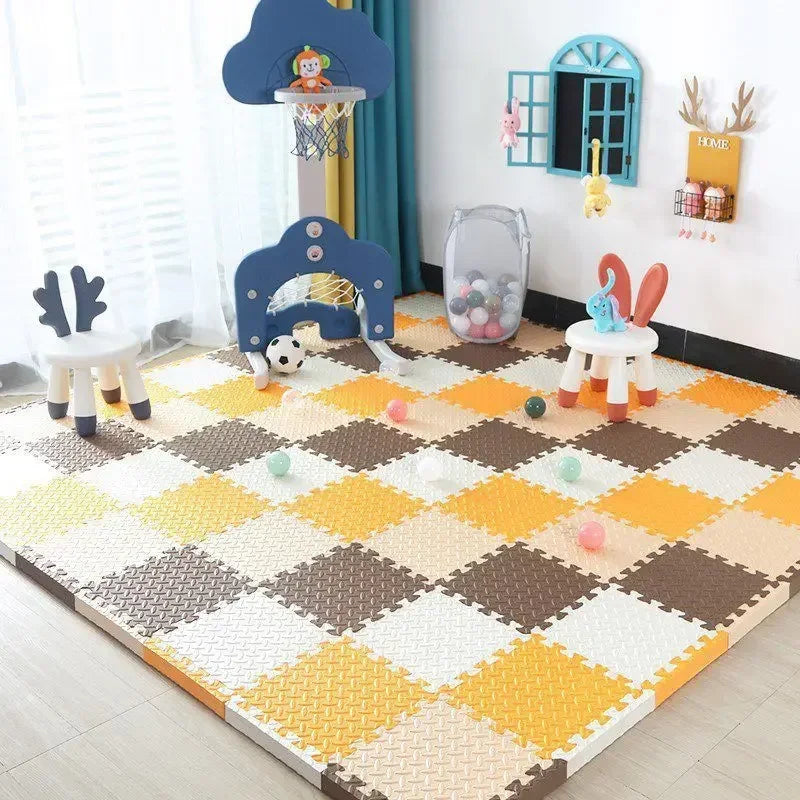 Puzzlematte aus EVA-Schaum als Sport- und Fitnessmatte für Zuhause – 30 × 30 × 1 cm je Platte, rutschfest, wasserdicht, 2 bis 16 Stück, 13 Farben