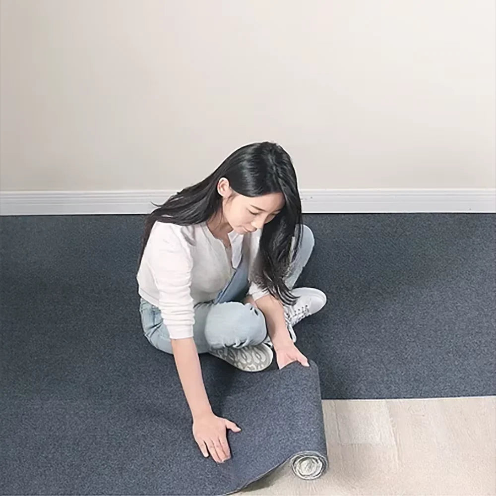 Selbstklebender Teppich von der Rolle mit Vliesoberfläche und PVC-Rücken für Küche und Badezimmer – 40 cm × 3 m, zuschneidbar, wasserdicht, 6 Farben