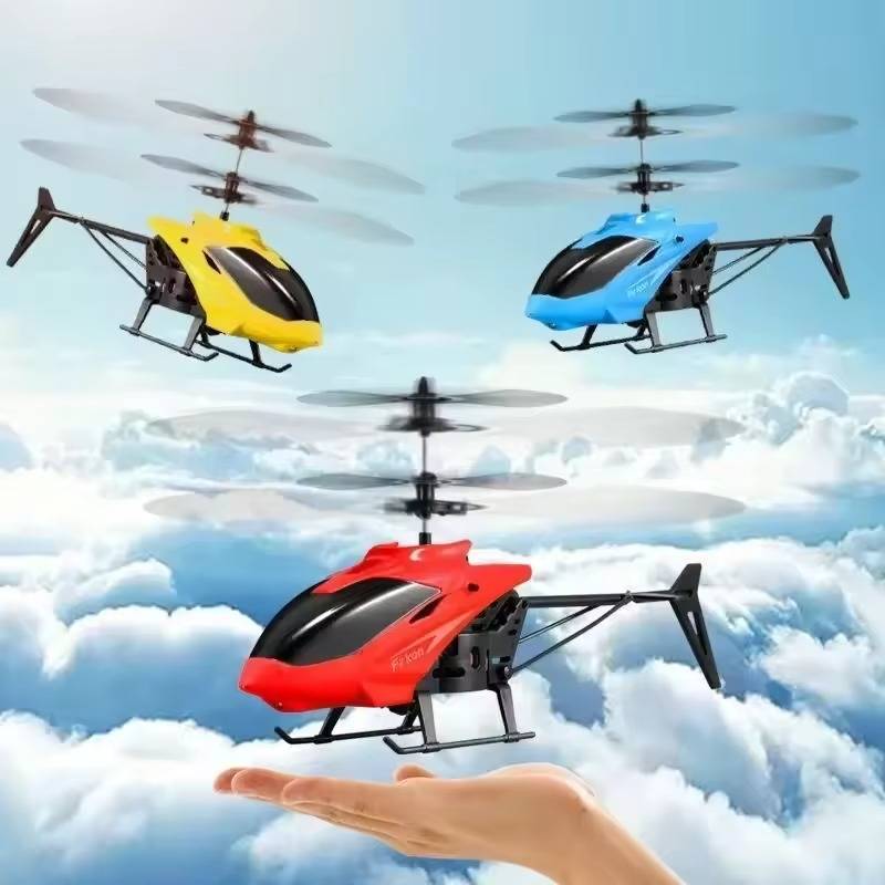 Induktions-Hubschrauber mit Handsteuerung für Jugendliche ab 14 Jahren und Erwachsene – fliegt per Handbewegung über Sensor, für drinnen, 3 Farben