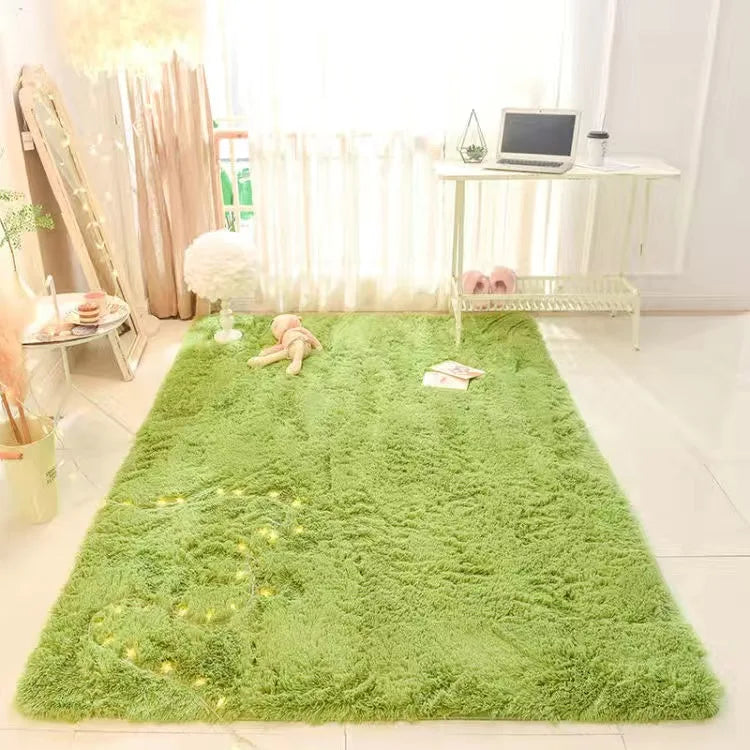 Flauschiger, verdickter Teppich für Wohnzimmer, Schlafzimmer und Kinderzimmer – 40 × 60 bis 160 × 230 cm, rechteckig, rutschfest, 17 Farben