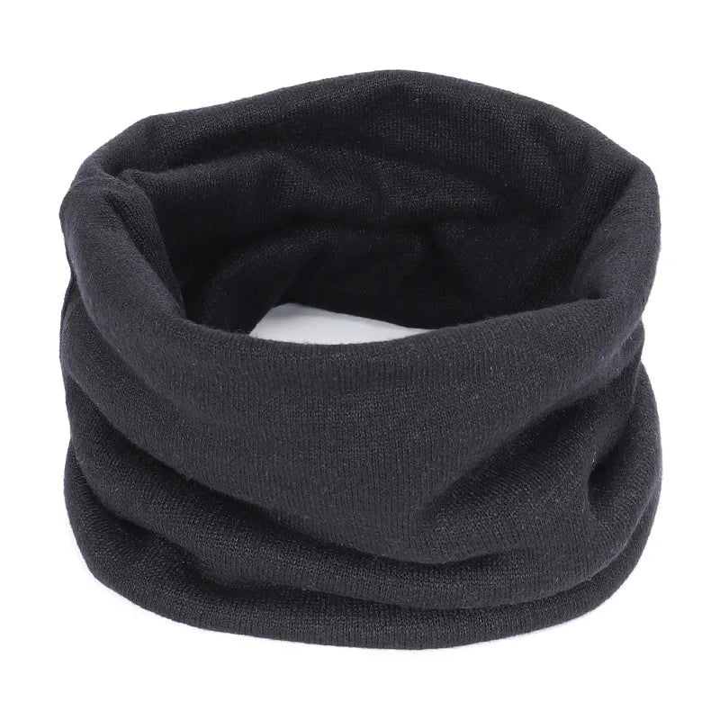 Nackenwärmer aus weichem Kaschmir-Strick für Damen und Herren zu Mantel und Jacke – Schlauchschal, ca. 23 × 25 cm, in 5 Farben