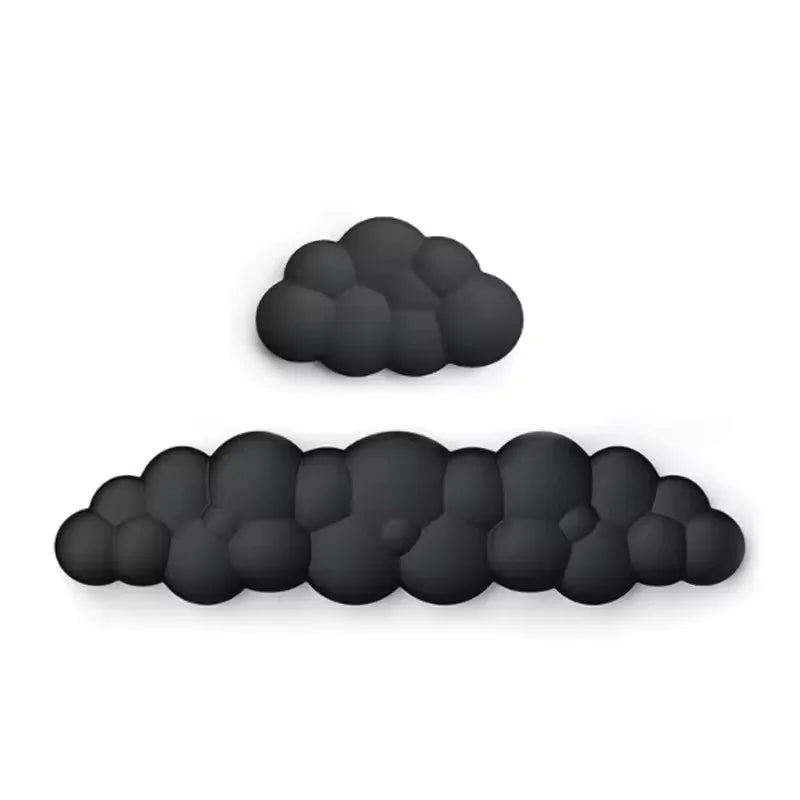 Handgelenkauflage aus Memory-Schaum im Wolken-Design für Tastatur und Maus – weiche Stütze für Schreibtisch, Schwarz oder Weiß
