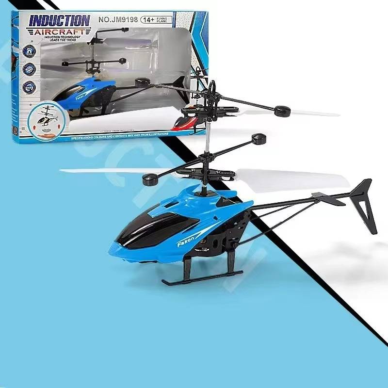 Induktions-Hubschrauber mit Handsteuerung für Jugendliche ab 14 Jahren und Erwachsene – fliegt per Handbewegung über Sensor, für drinnen, 3 Farben