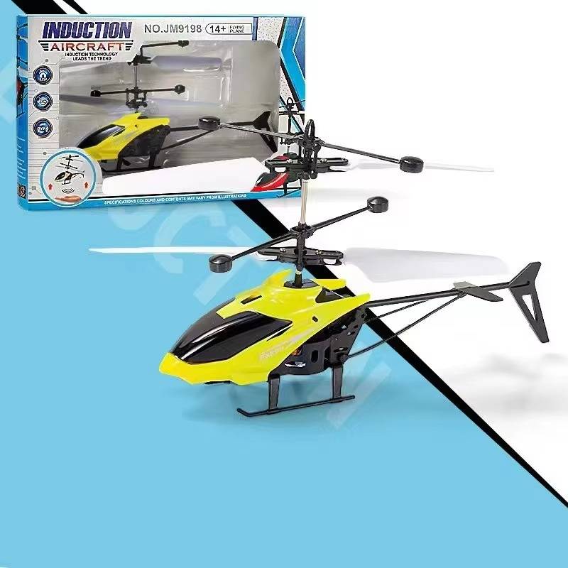 Induktions-Hubschrauber mit Handsteuerung für Jugendliche ab 14 Jahren und Erwachsene – fliegt per Handbewegung über Sensor, für drinnen, 3 Farben
