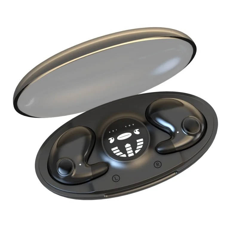 Flache Schlaf-Kopfhörer mit Bluetooth 5.3 für Seitenschläfer, Reisen und Sport – 1 cm dünn, 6 h Laufzeit, 24 h mit Ladecase, IPX5, 3 Farben