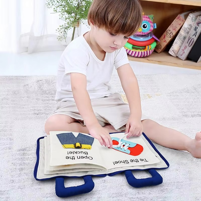 Montessori-Babybuch ab 1 Jahr zum Fühlen und Entdecken – Fühlbuch mit Aktivitäten, sinnesanregend für Kleinkinder