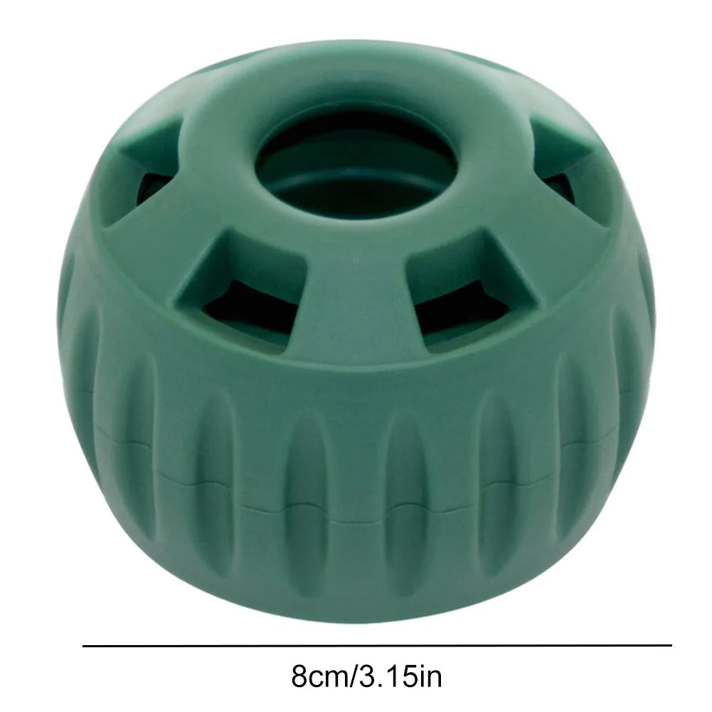 Befüllbarer Leckerli-Ball aus Silikon mit Silikonform für Hunde als Kauspielzeug und Anti-Schling-Napf – 2-in-1, Ball 8 cm, spülmaschinenfest
