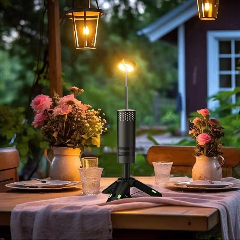 Teleskop-Campingleuchte mit Akku und Magnetfuß für Camping und Notfälle – 20 bis 61 cm, 1800–6500 K, 10000 mAh, USB-Ausgang, SOS, 2 Farben