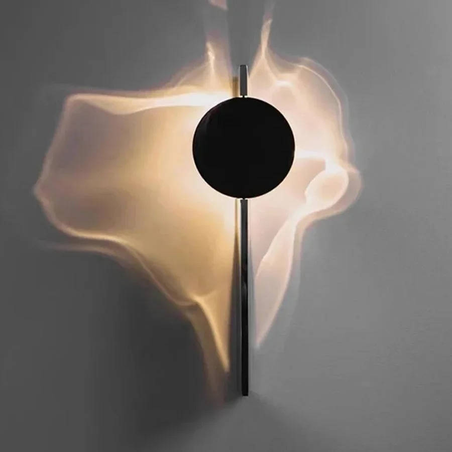 Minimalistische LED-Wandleuchte aus Edelstahl mit runder Reflektorscheibe für Flur und Schlafzimmer – 3500 K, 180° drehbar