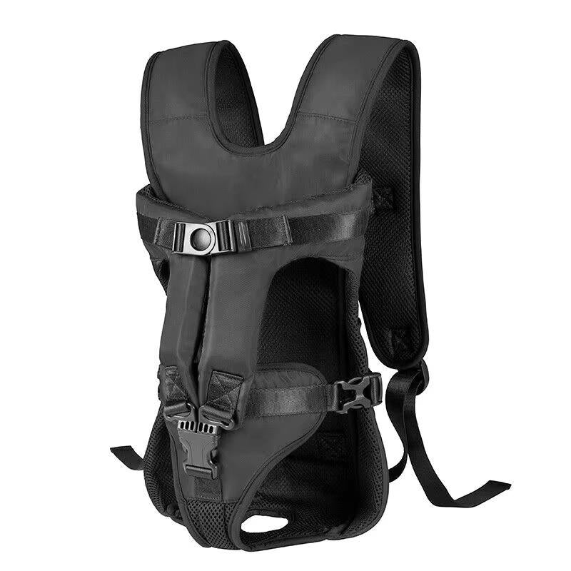 Hunde-Tragerucksack zum Tragen vorne oder auf dem Rücken für Wandern und Einkaufen – Größen S bis XL, Air-Mesh, Schwanzloch, 4 Farben