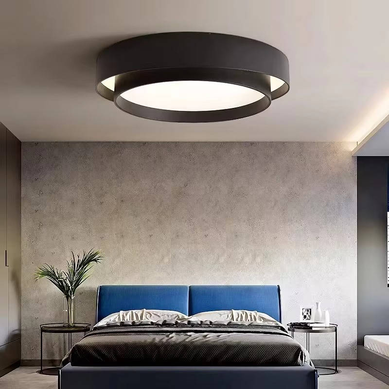 Moderne LED-Deckenleuchte für Wohnzimmer, Schlafzimmer und Küche – Ø 40, 50 oder 60 cm, rund, Warm- oder Kaltweiß, in 3 Farben