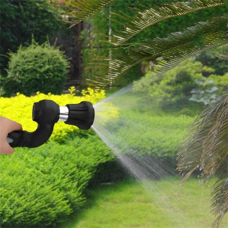 Hochdruck-Schlauchspritze aus ABS und Aluminium für Garten, Pflanzen und Autowäsche – für Gartenschlauch, verstellbarer Strahl, ergonomischer Griff