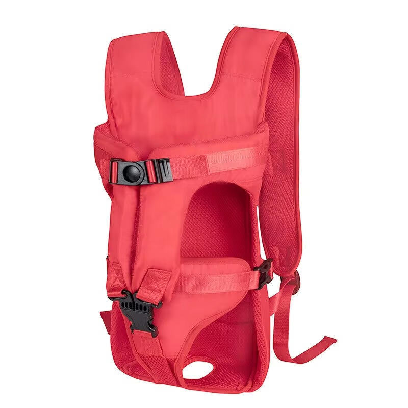 Hunde-Tragerucksack zum Tragen vorne oder auf dem Rücken für Wandern und Einkaufen – Größen S bis XL, Air-Mesh, Schwanzloch, 4 Farben