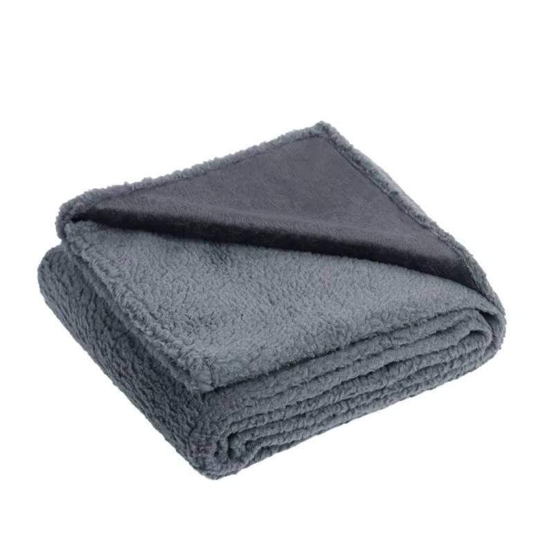 Weiche Hundedecke für Körbchen, Sofa und Boden – kuschelige Liegedecke in 4 Farben und 4 Größen von 50 × 35 bis 100 × 70 cm