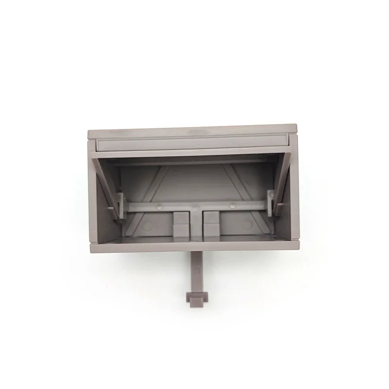 Schlüsselhalter in Garagenform mit automatischem Klapptor für Flur, Eingang und Garage – ABS, ca. 10,8 × 6,2 × 10 cm, Klebemontage, Wanddeko, 5 Farben