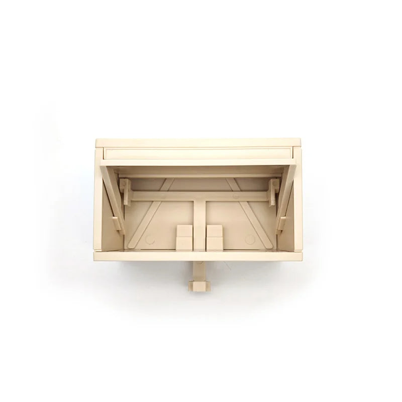 Schlüsselhalter in Garagenform mit automatischem Klapptor für Flur, Eingang und Garage – ABS, ca. 10,8 × 6,2 × 10 cm, Klebemontage, Wanddeko, 5 Farben