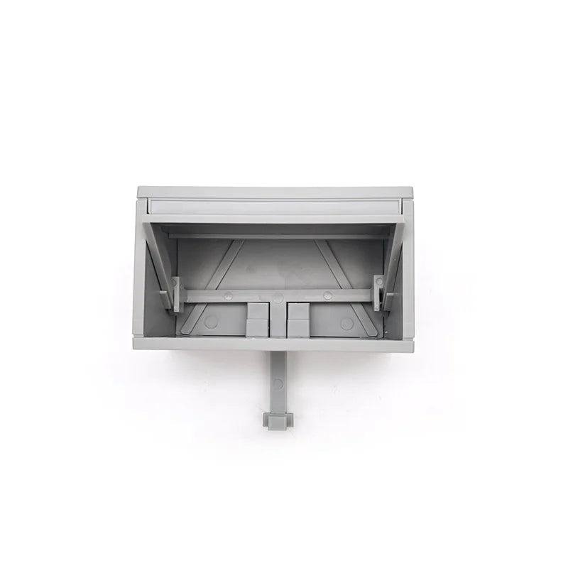 Schlüsselhalter in Garagenform mit automatischem Klapptor für Flur, Eingang und Garage – ABS, ca. 10,8 × 6,2 × 10 cm, Klebemontage, Wanddeko, 5 Farben