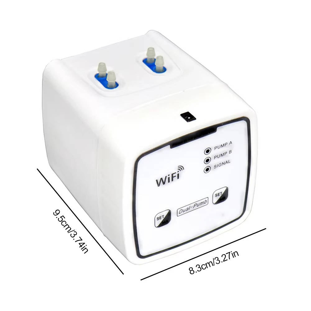 WLAN-Bewässerungssystem mit App für bis zu 20 Topfpflanzen in Wohnung und Garten – 15 m Schlauch, 20 Tropfer, USB-Betrieb, 2,4 GHz