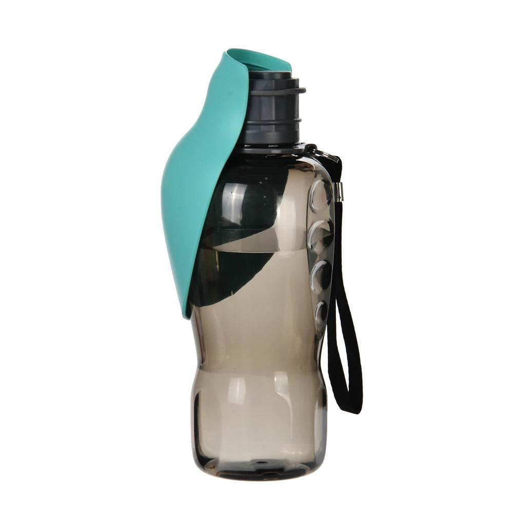 Tragbare Hundetrinkflasche mit klappbarem Trinknapf für Spaziergänge, Wandern und Reisen – 800 ml, auslaufsicher, Einhandbedienung, in 3 Farben