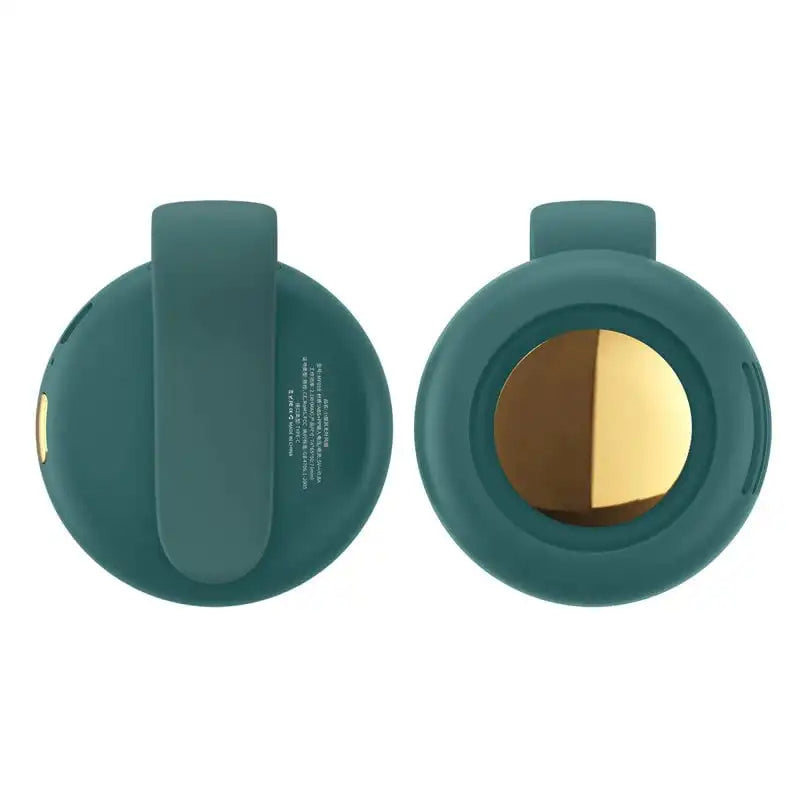 Clip-Ventilator ohne offene Flügel für Gürtel, Hals und Tisch bei Arbeit im Freien und auf Reisen – Akku 900 mAh, USB-Ladung, in 3 Farben