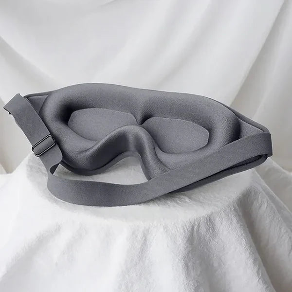 3D-Schlafmaske aus Memory-Schaum für völlige Dunkelheit zu Hause und unterwegs – ohne Druck auf die Augen, atmungsaktiv, verstellbar, 3 Farben