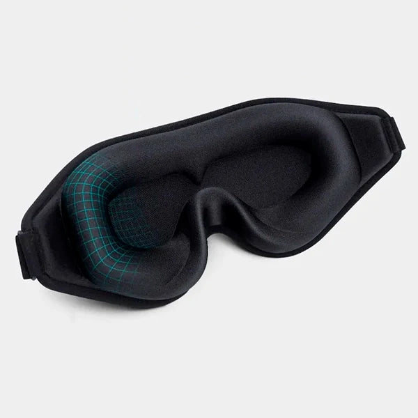 3D-Schlafmaske aus Memory-Schaum für völlige Dunkelheit zu Hause und unterwegs – ohne Druck auf die Augen, atmungsaktiv, verstellbar, 3 Farben