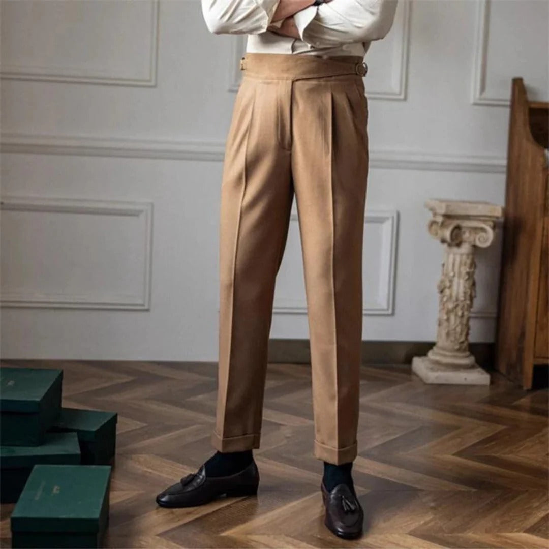 Elegante Herrenhose mit klassischem Schnitt für Büro, Business und Freizeit – weiches, elastisches, bügelfreies Material, Größe 29 bis 36, 4 Farben