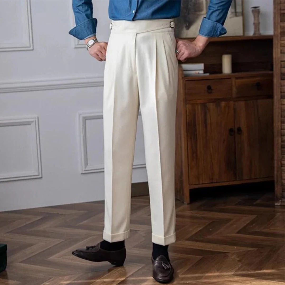 Elegante Herrenhose mit klassischem Schnitt für Büro, Business und Freizeit – weiches, elastisches, bügelfreies Material, Größe 29 bis 36, 4 Farben