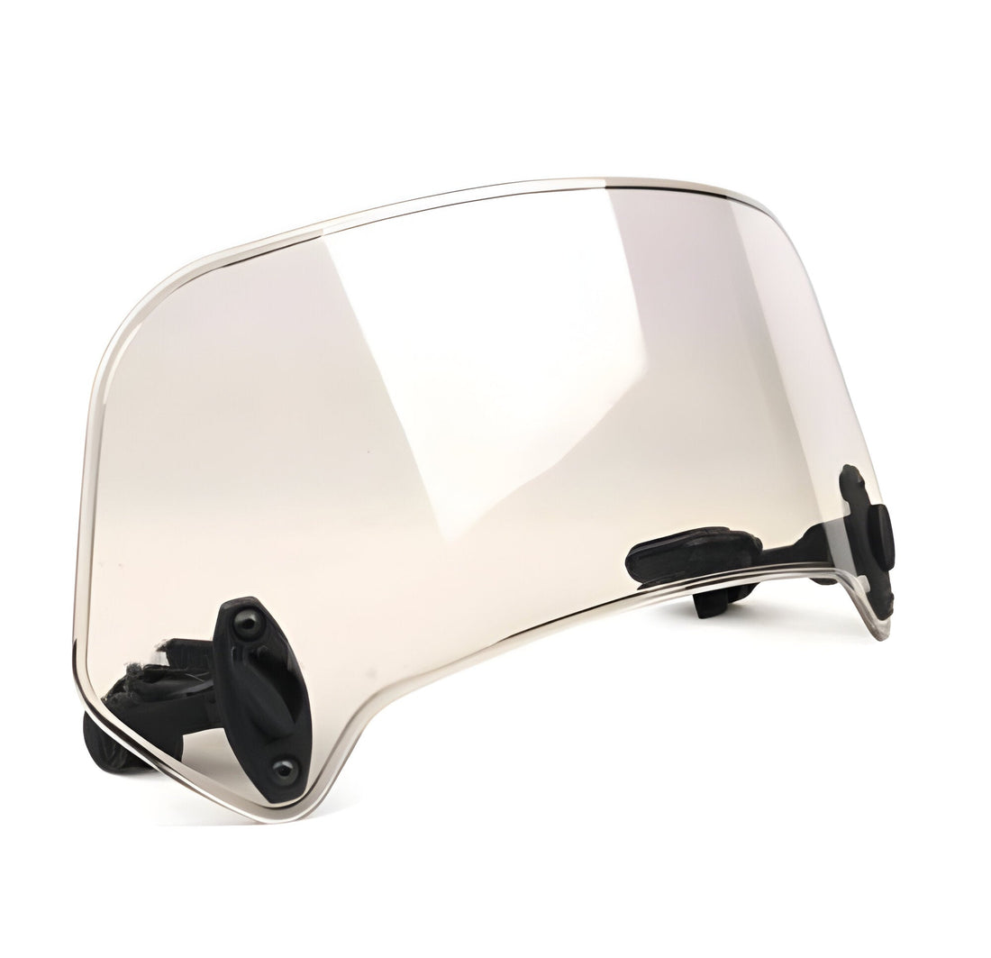 Windschild-Aufsatz für Motorräder zur Verlängerung der Scheibe auf Touren und Autobahnfahrten – verstellbar, 2 Größen, transparent oder Rauchglas