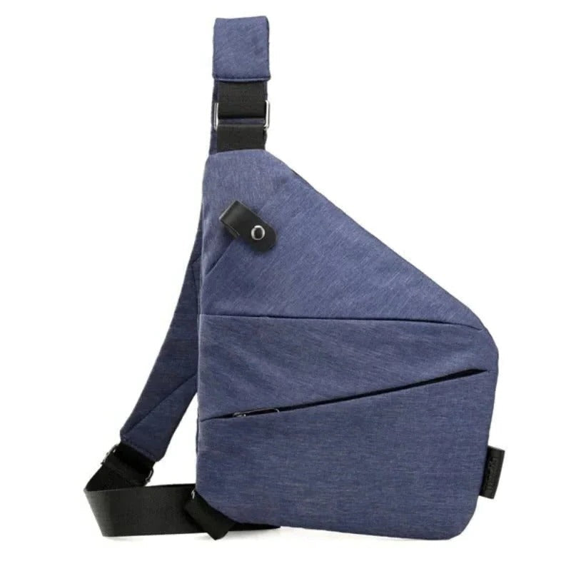 Unisex-Umhängetasche mit Diebstahlschutz für Pendeln und Alltag – ca. 32 × 23 cm, verdeckte Reißverschlüsse, Platz für kleine Tablets, 6 Farben