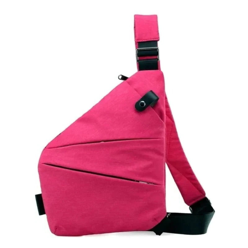 Unisex-Umhängetasche mit Diebstahlschutz für Pendeln und Alltag – ca. 32 × 23 cm, verdeckte Reißverschlüsse, Platz für kleine Tablets, 6 Farben
