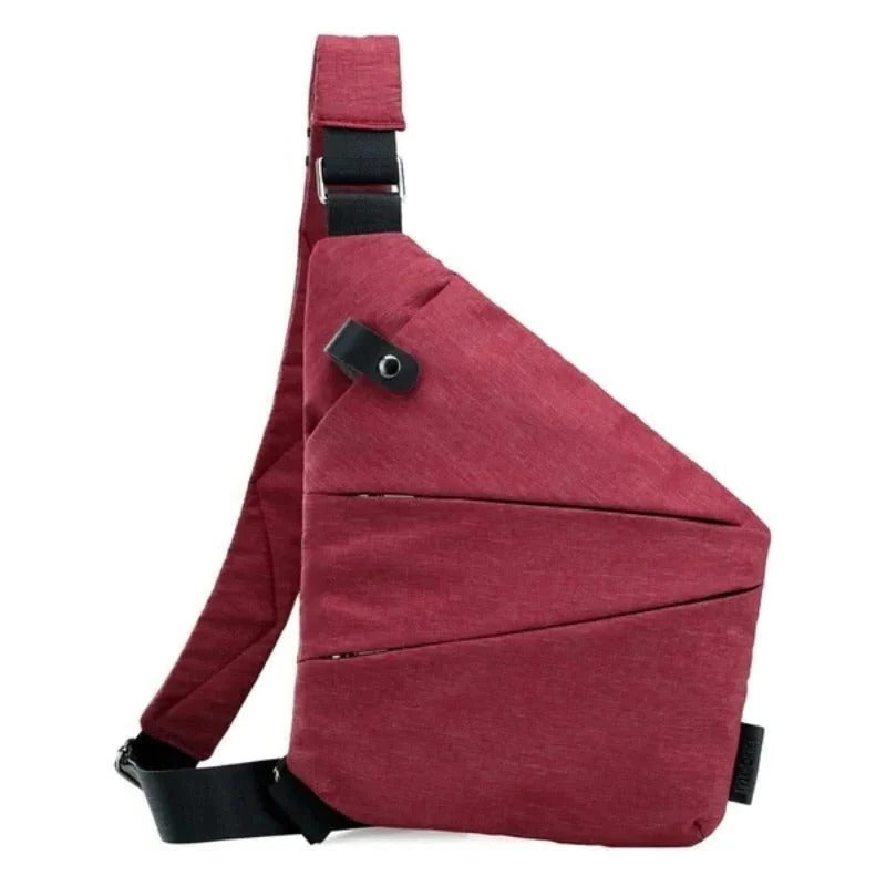 Unisex-Umhängetasche mit Diebstahlschutz für Pendeln und Alltag – ca. 32 × 23 cm, verdeckte Reißverschlüsse, Platz für kleine Tablets, 6 Farben