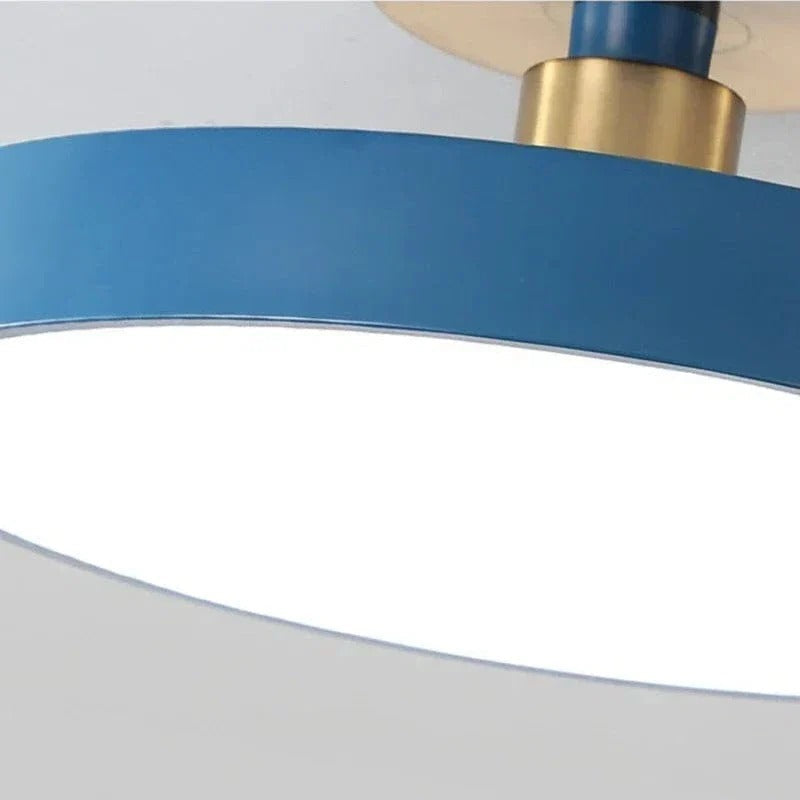 Runde LED-Deckenleuchte zum Aufbau für Küche, Esszimmer und Schlafzimmer – Warmweiß 3000–3200 K, für ca. 10–15 m², in 6 Farben