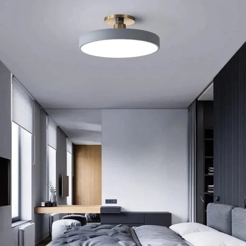 Runde LED-Deckenleuchte zum Aufbau für Küche, Esszimmer und Schlafzimmer – Warmweiß 3000–3200 K, für ca. 10–15 m², in 6 Farben