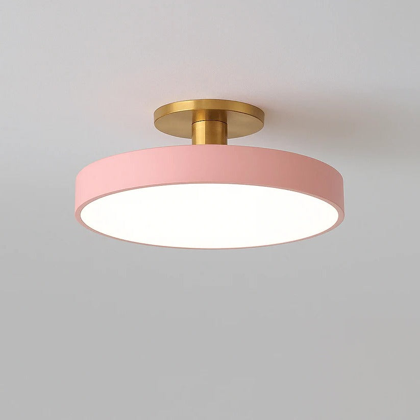 Runde LED-Deckenleuchte zum Aufbau für Küche, Esszimmer und Schlafzimmer – Warmweiß 3000–3200 K, für ca. 10–15 m², in 6 Farben