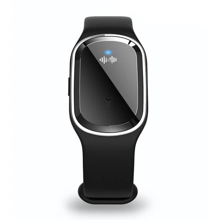 Ultraschall-Mückenschutz-Armband mit USB-Akku für drinnen und draußen – 3 Modi, wasserfest bis 3 bar, Silikonband, Schwarz, Weiß, Rosa