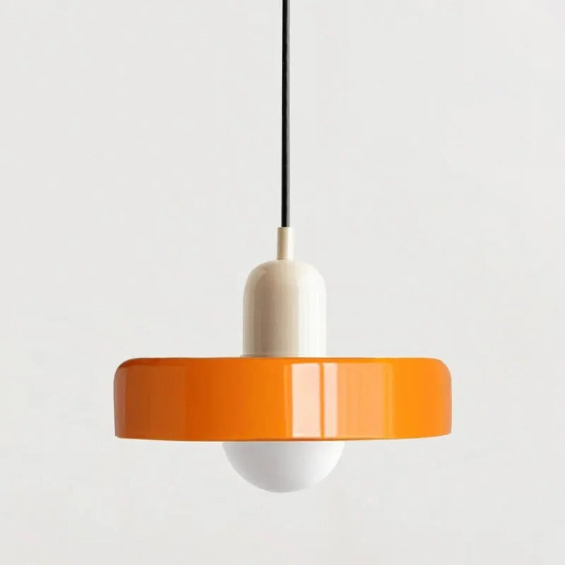 Retro-Pendelleuchte für Küche, Esszimmer und Schlafzimmer – Ø 25 cm, Kabel bis 150 cm, G9-Fassung, auch für Dachschrägen, 17 Farbkombinationen