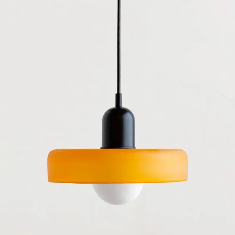 Retro-Pendelleuchte für Küche, Esszimmer und Schlafzimmer – Ø 25 cm, Kabel bis 150 cm, G9-Fassung, auch für Dachschrägen, 17 Farbkombinationen