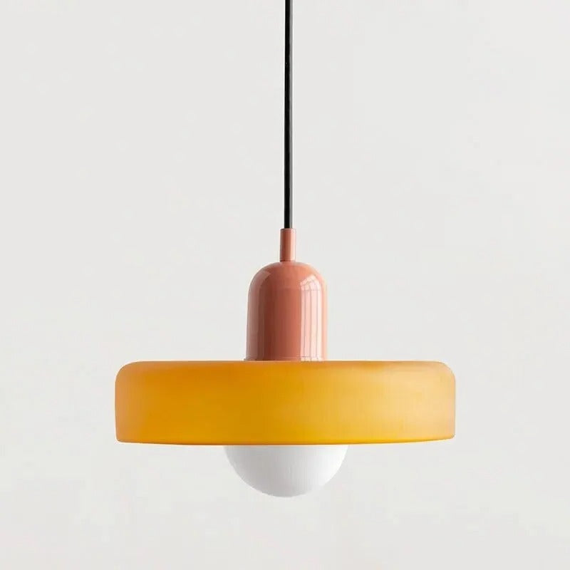 Retro-Pendelleuchte für Küche, Esszimmer und Schlafzimmer – Ø 25 cm, Kabel bis 150 cm, G9-Fassung, auch für Dachschrägen, 17 Farbkombinationen