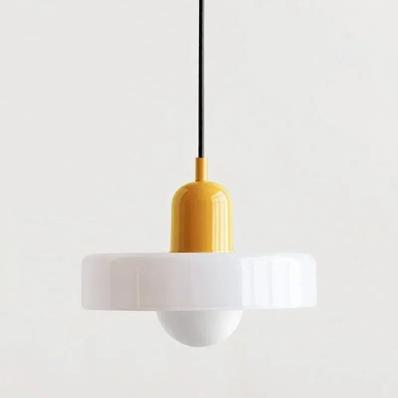 Retro-Pendelleuchte für Küche, Esszimmer und Schlafzimmer – Ø 25 cm, Kabel bis 150 cm, G9-Fassung, auch für Dachschrägen, 17 Farbkombinationen