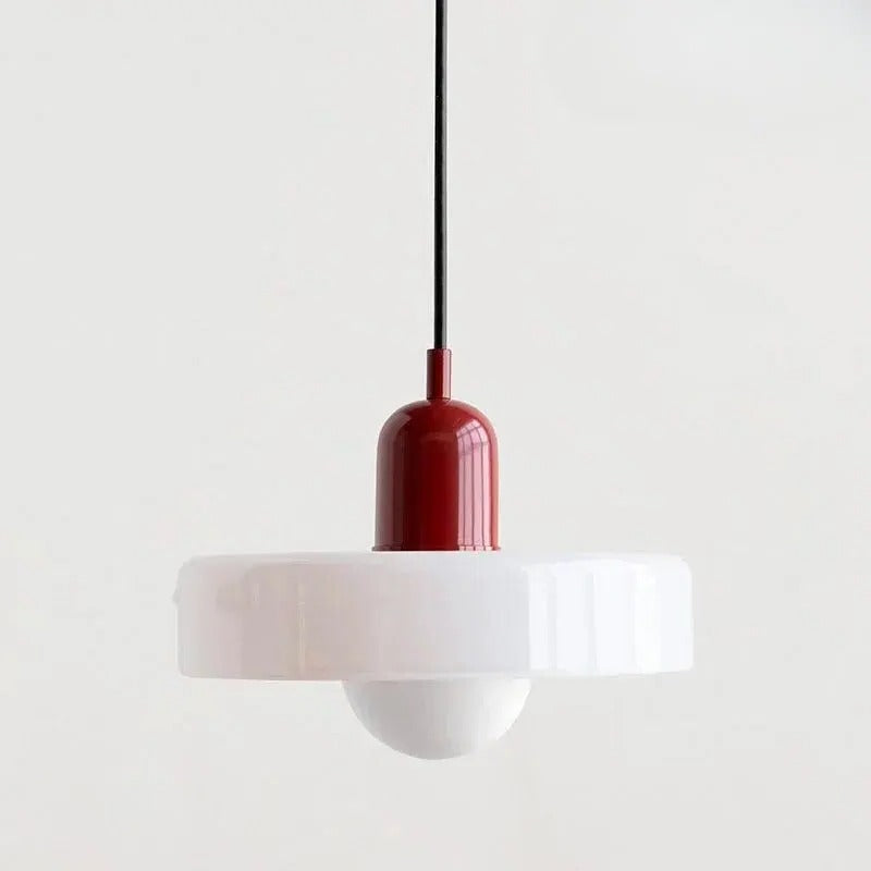 Retro-Pendelleuchte für Küche, Esszimmer und Schlafzimmer – Ø 25 cm, Kabel bis 150 cm, G9-Fassung, auch für Dachschrägen, 17 Farbkombinationen