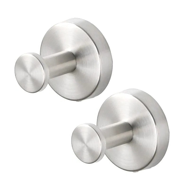 Saugnapfhaken mit Drehverschluss im 2er-Set für Bad und Küche – ohne Bohren, für Glas, Fliesen und Spiegel, Ø 5,6 cm, Gold, Schwarz, Silber