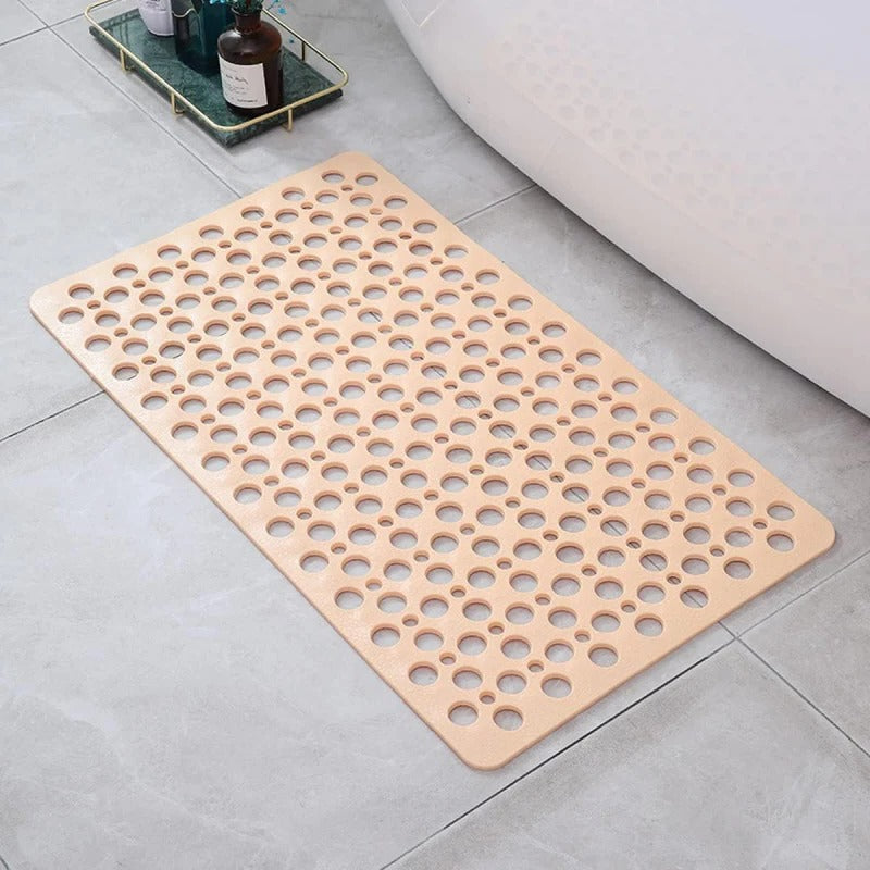 Rutschfeste Duschmatte mit Saugnäpfen und Wasserablauf für Dusche und Badezimmer – quadratisch, 50 × 50 cm, waschbar, 7 Farben