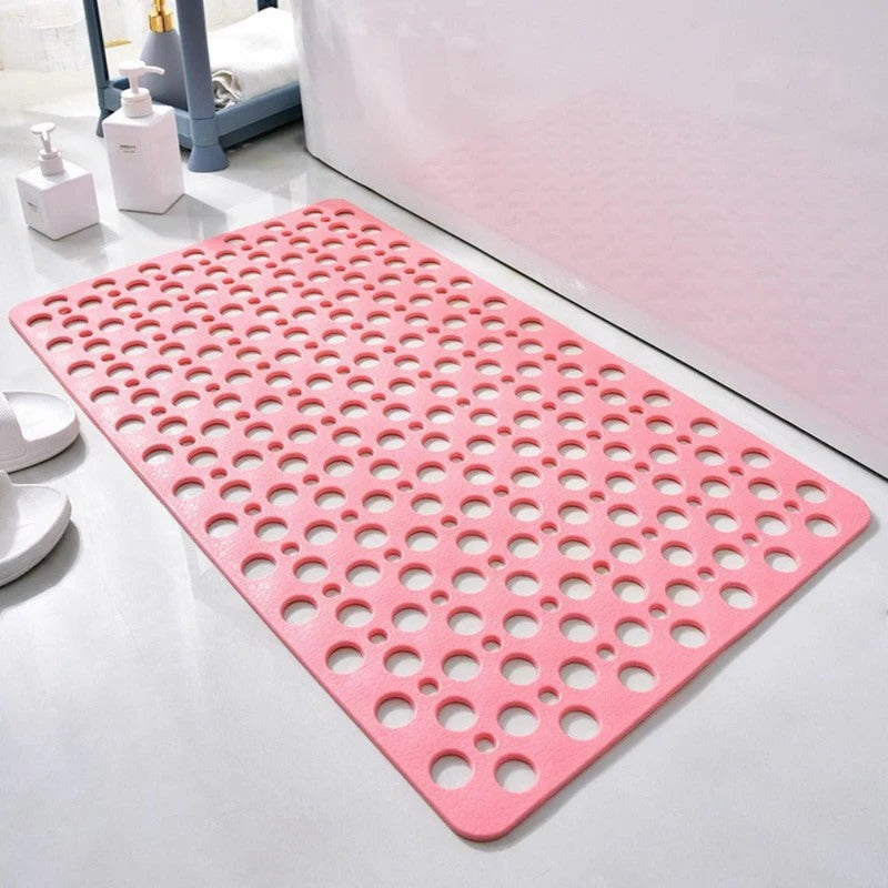 Rutschfeste Duschmatte mit Saugnäpfen und Wasserablauf für Dusche und Badezimmer – quadratisch, 50 × 50 cm, waschbar, 7 Farben