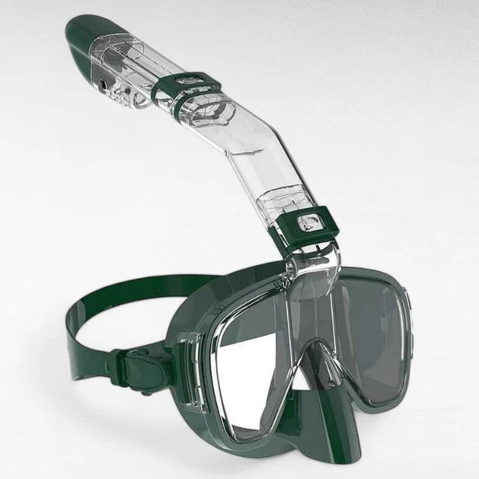 Schnorchelmaske mit Dry-Top-Schnorchel und 180°-Panoramasicht für Schnorcheln und Schwimmen – Antibeschlag, Größe S/M oder L/XL, 8 Farben