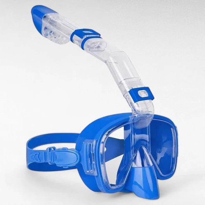 Schnorchelmaske mit Dry-Top-Schnorchel und 180°-Panoramasicht für Schnorcheln und Schwimmen – Antibeschlag, Größe S/M oder L/XL, 8 Farben